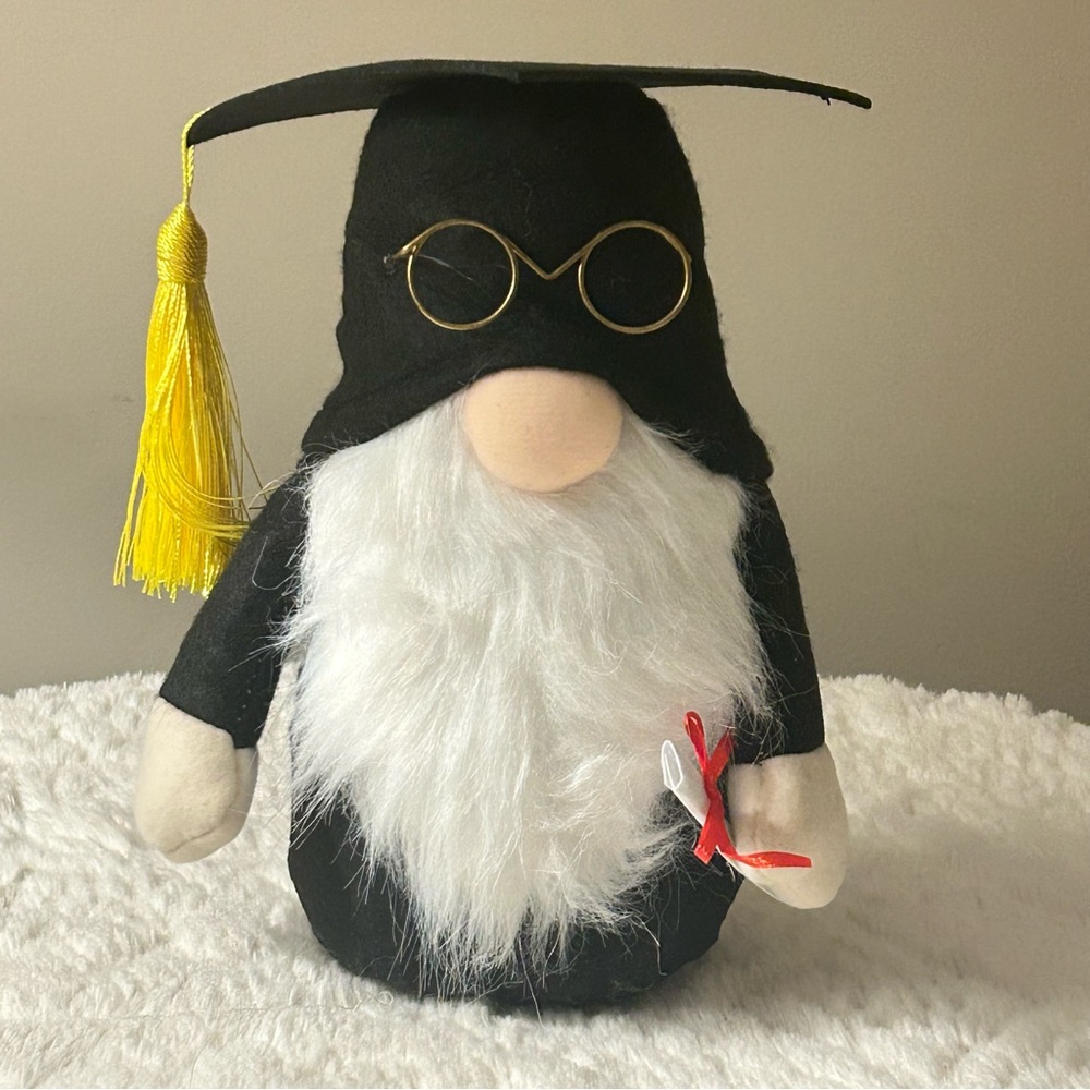 Graduation Plush Gnome-Boy New In Package